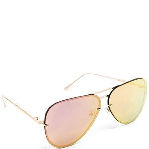 New Pink Lens Aviator Fashions Sunglasses